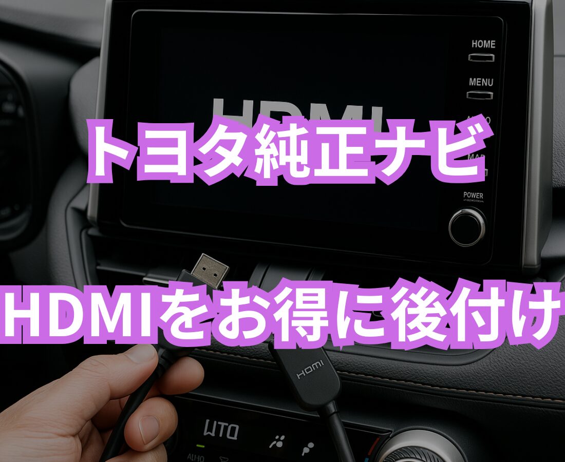 トヨタ純正ナビにHDMIをお得に後付けする方法と工賃相場を解説