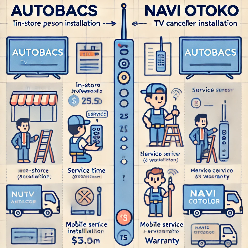 オートバックス vs ナビ男くん どっちがお得?徹底比較!