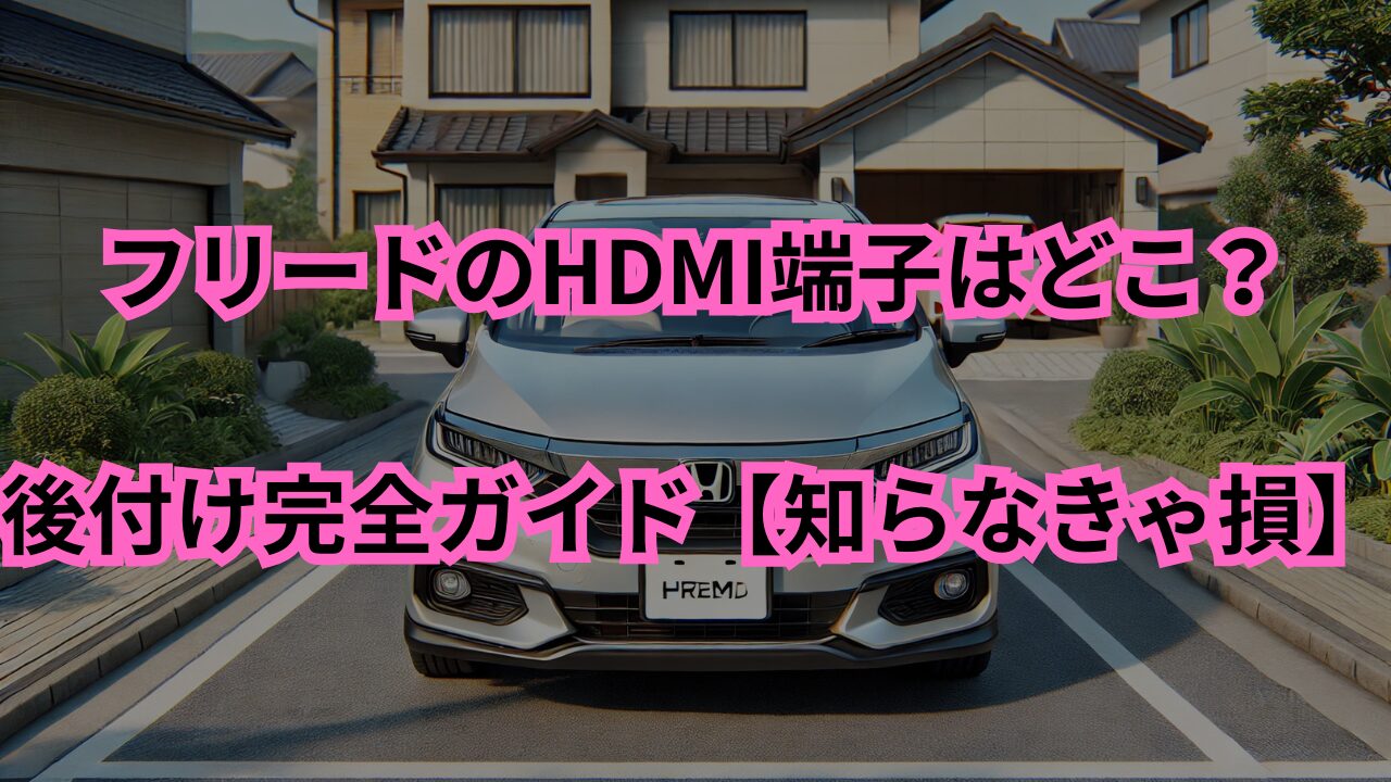 フリードのHDMI端子はどこ？場所と後付け完全ガイド【知らなきゃ損】