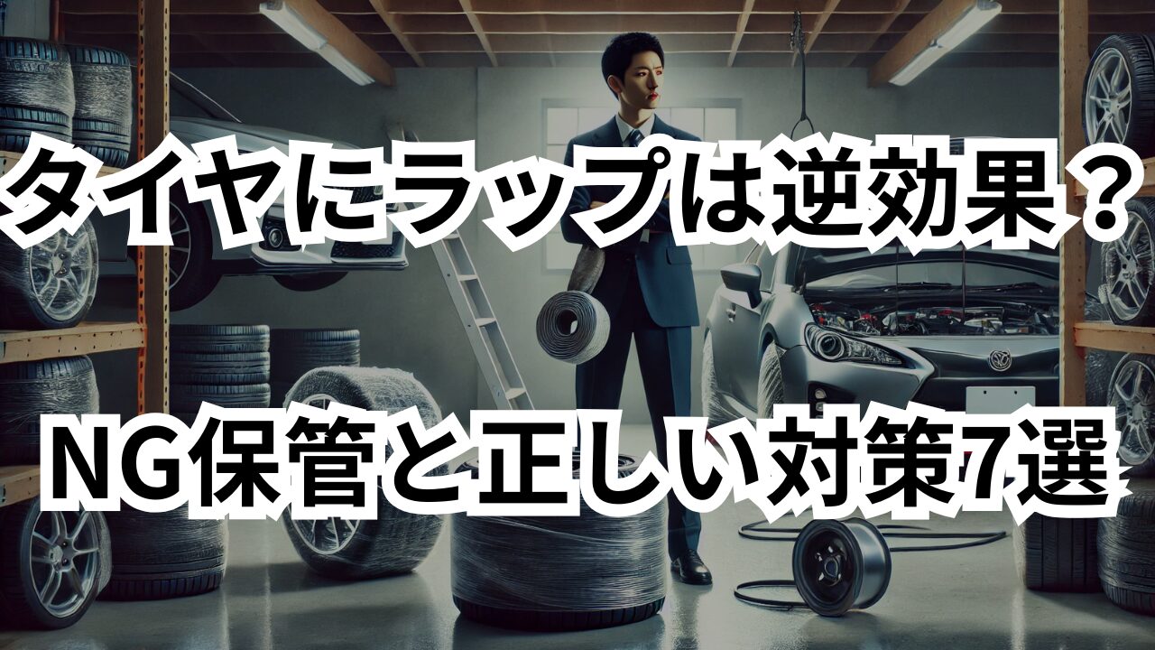 タイヤにラップは逆効果？元整備士が教えるNG保管と正しい対策7選