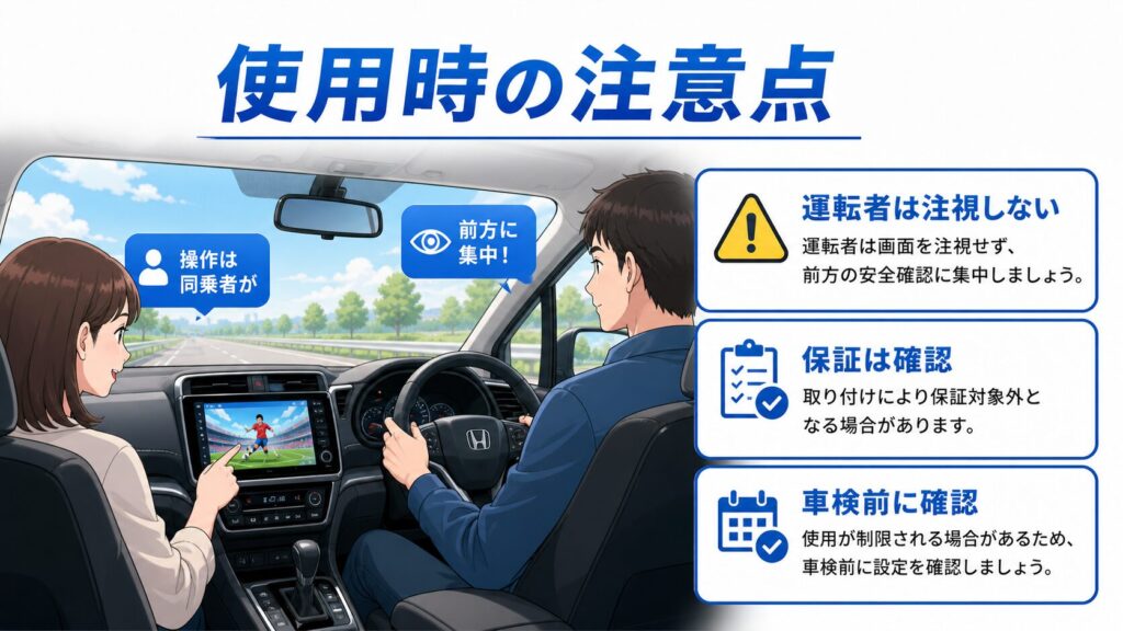 テレビキャンセラー使用時の注意点