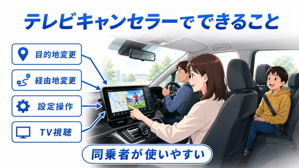 ステップワゴンのテレビキャンセラーでできること